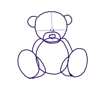 как нарисовать мишек Тедди поэтапно