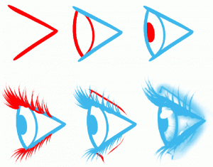 картинки как рисовать глаза