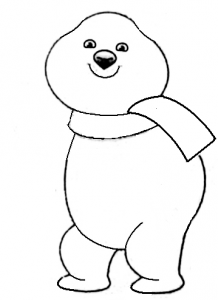 как нарисовать олимпийского медвежонка
