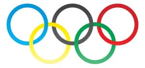 Готовые олимпийские кольца