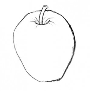 как рисовать яблоко карандашом поэтапно