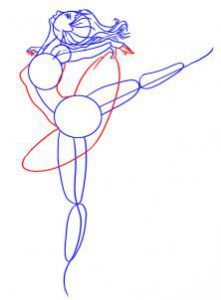 как нарисовать ребенку балерину