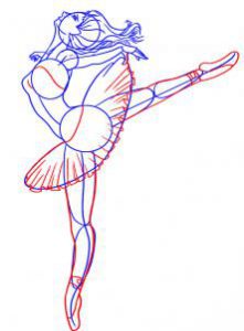 как нарисовать балерину картинки
