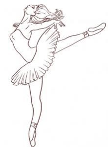 как красиво нарисовать балерину
