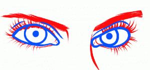 как можно нарисовать глаза