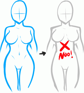 как рисовать тело женщины