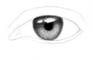 Смотрим как рисовать реалистичные глаза
