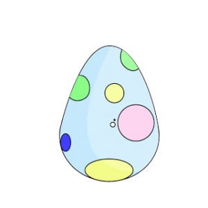 как нарисовать пасхальные яйцо карандашом
